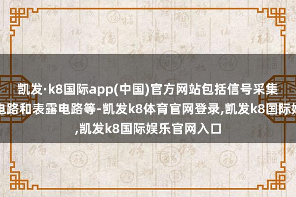 凯发·k8国际app(中国)官方网站包括信号采集电路、处理电路和表露电路等-凯发k8体育官网登录,凯发k8国际娱乐官网入口